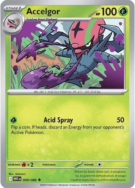 Accelgor 009/086 card from SV: White Flare