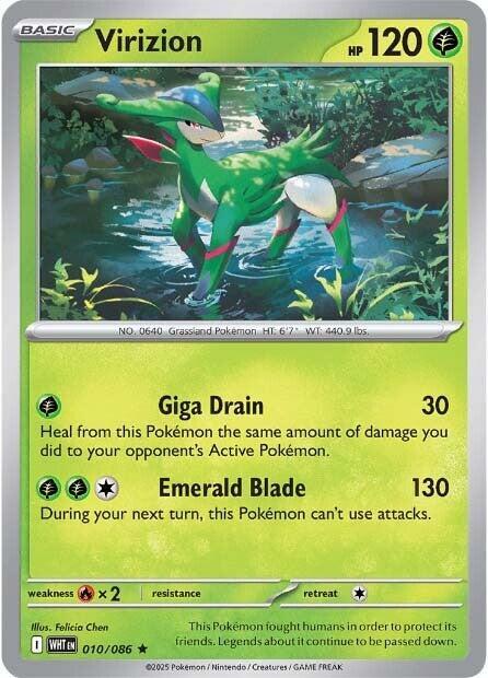 Virizion 010/086 card from SV: White Flare