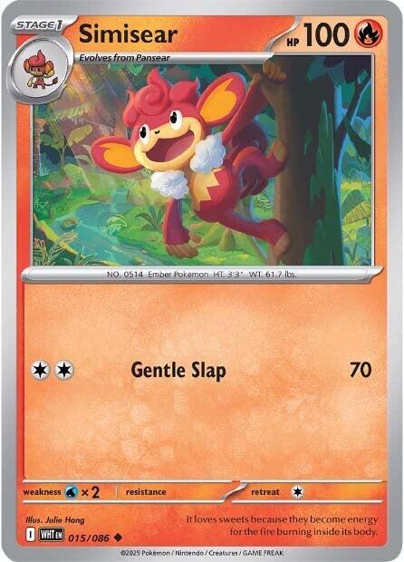 Simisear 015/086 card from SV: White Flare