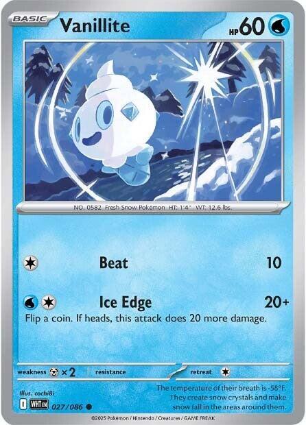 Vanillite 027/086 card from SV: White Flare