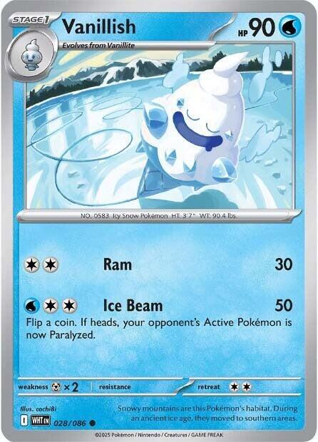 Vanillish 028/086 card from SV: White Flare