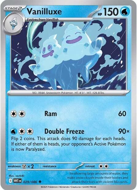 Vanilluxe 029/086 card from SV: White Flare