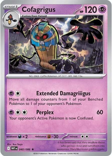 Cofagrigus 040/086 card from SV: White Flare
