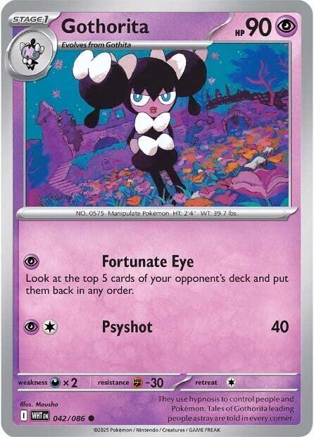 Gothorita 042/086 card from SV: White Flare