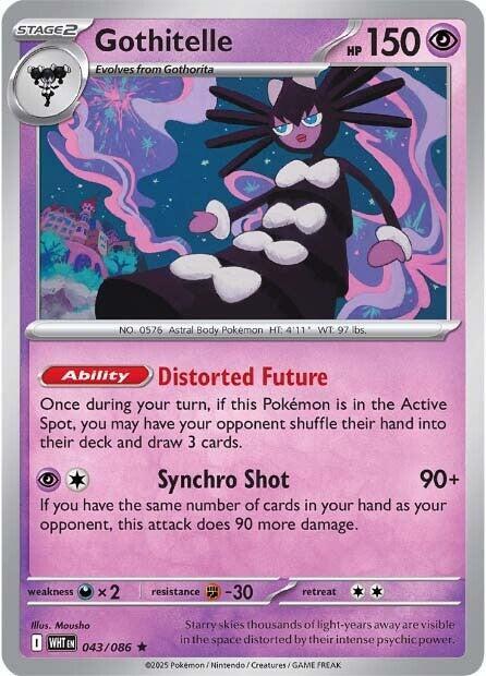 Gothitelle 043/086 card from SV: White Flare