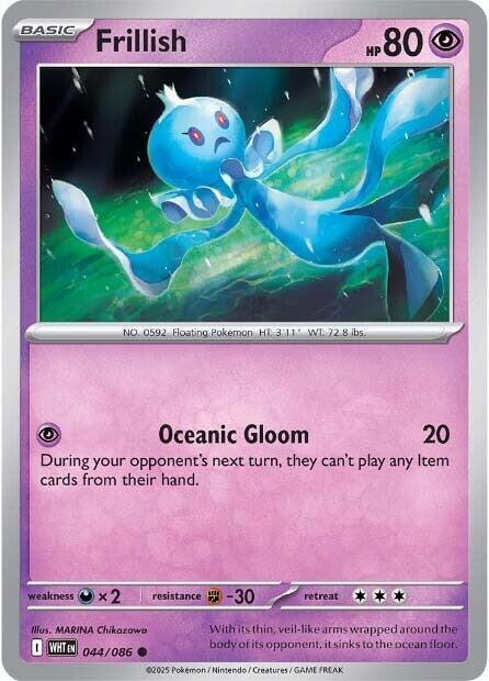 Frillish 044/086 card from SV: White Flare