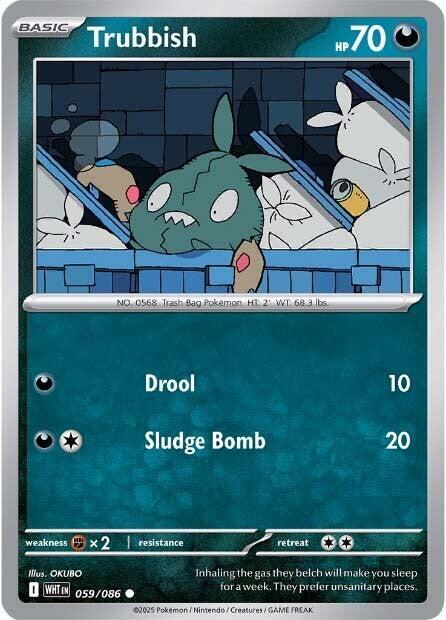 Trubbish 059/086 card from SV: White Flare