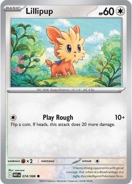 Lillipup 074/086 card from SV: White Flare