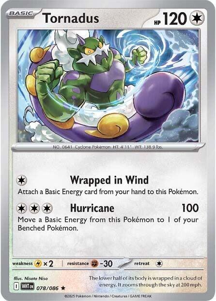 Tornadus 078/086 card from SV: White Flare
