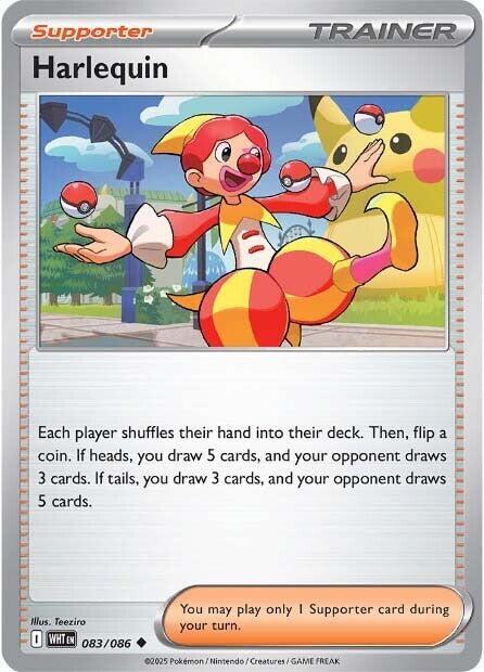 Harlequin 083/086 card from SV: White Flare
