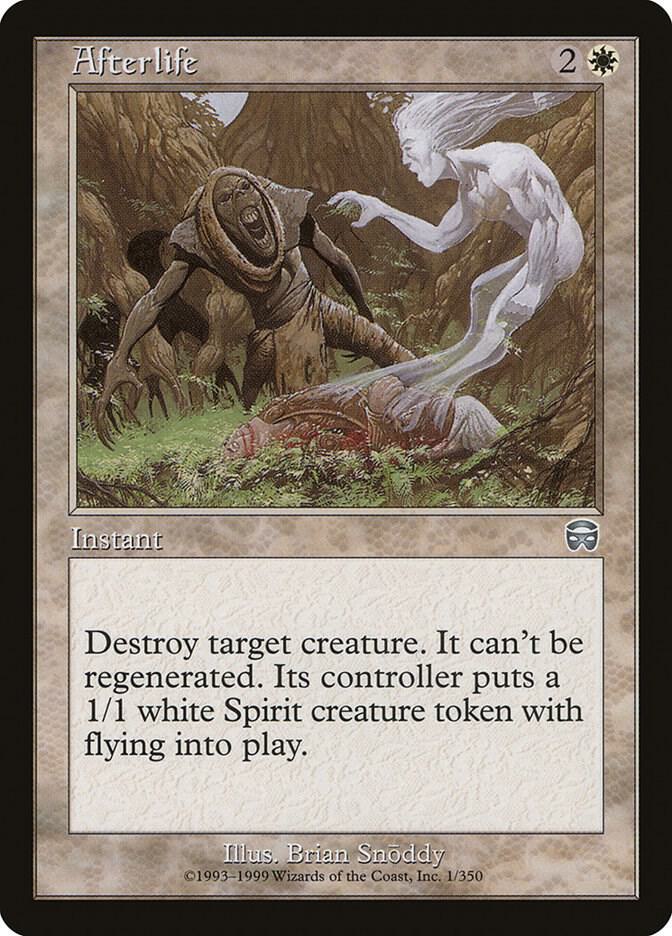 Afterlife 1 card from Mercadian Masques