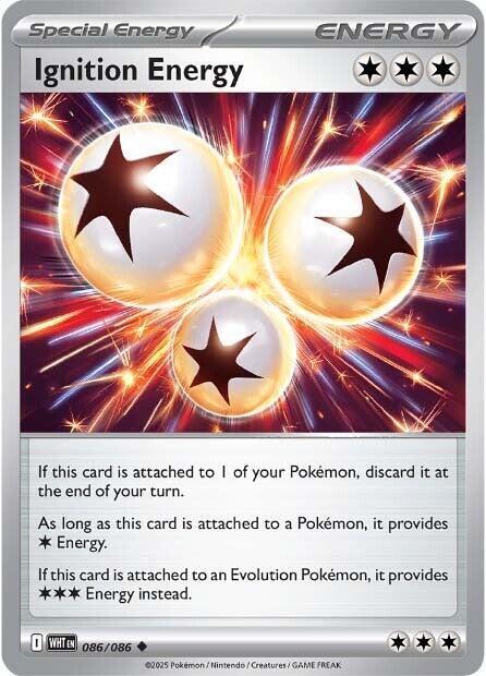 Ignition Energy 086/086 card from SV: White Flare