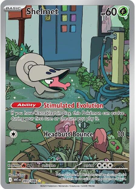 Shelmet 093/086 card from SV: White Flare