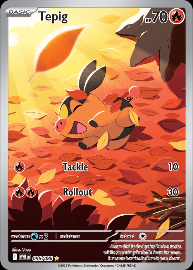 Tepig 096/086 card from SV: White Flare