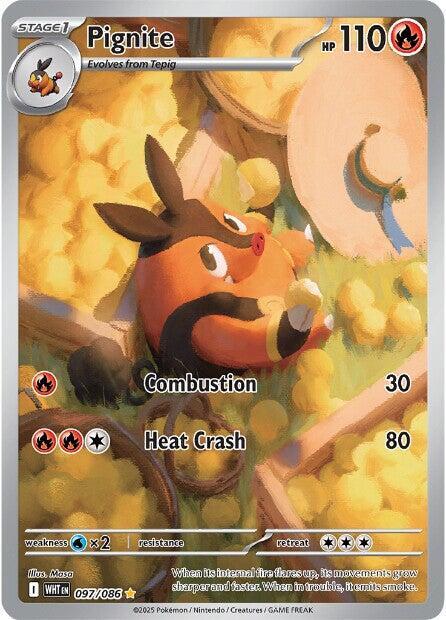 Pignite 097/086 card from SV: White Flare