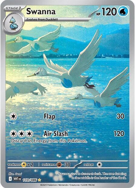 Swanna 110/086 card from SV: White Flare