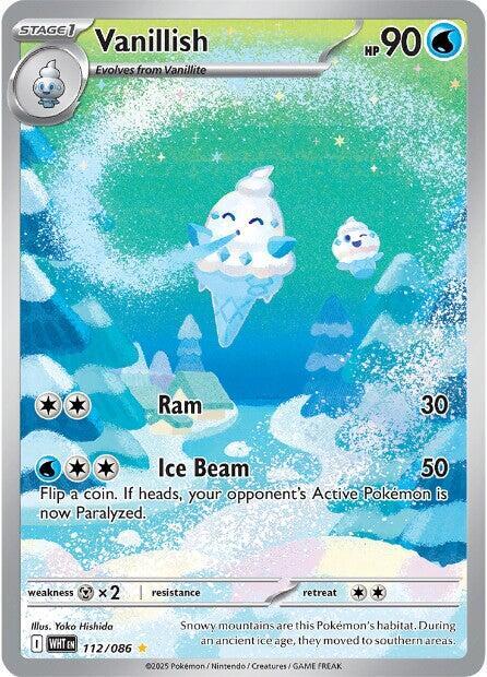 Vanillish 112/086 card from SV: White Flare