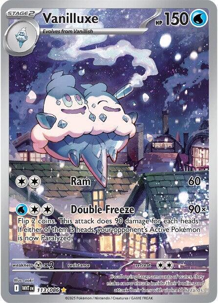 Vanilluxe 113/086 card from SV: White Flare