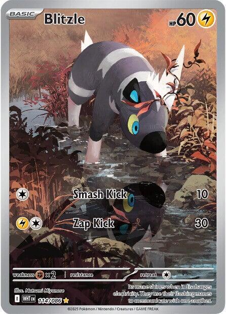 Blitzle 114/086 card from SV: White Flare