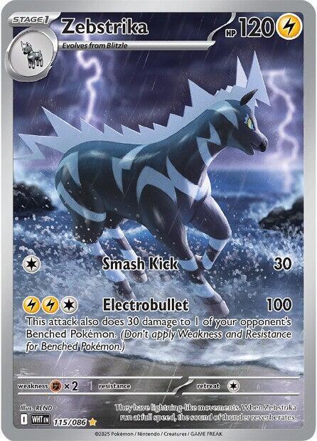 Zebstrika 115/086 card from SV: White Flare