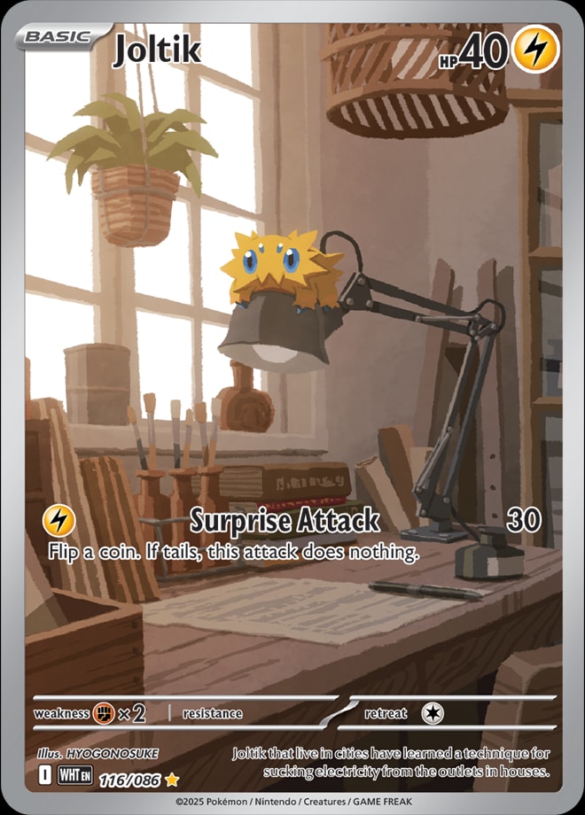 Joltik 116/086 card from SV: White Flare
