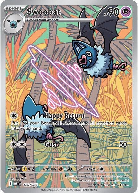 Swoobat 120/086 card from SV: White Flare