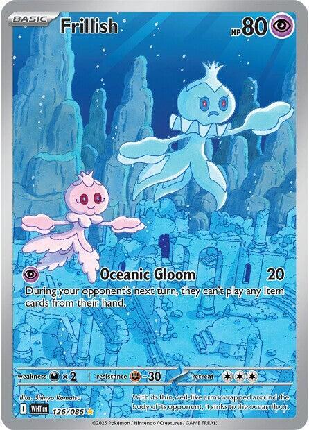 Frillish 126/086 card from SV: White Flare