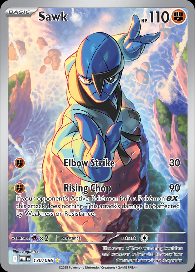 Sawk 130/086 card from SV: White Flare
