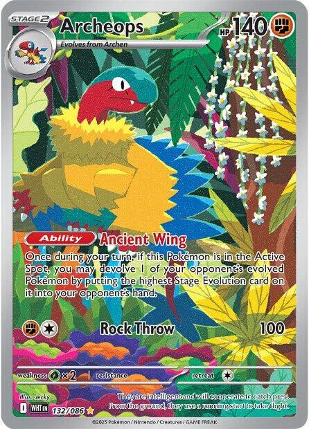 Archeops 132/086 card from SV: White Flare