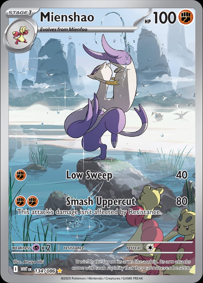Mienshao 134/086 card from SV: White Flare