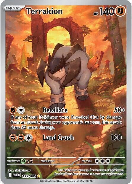 Terrakion 135/086 card from SV: White Flare