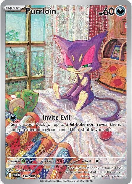 Purrloin 136/086 card from SV: White Flare