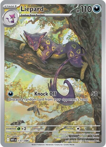 Liepard 137/086 card from SV: White Flare