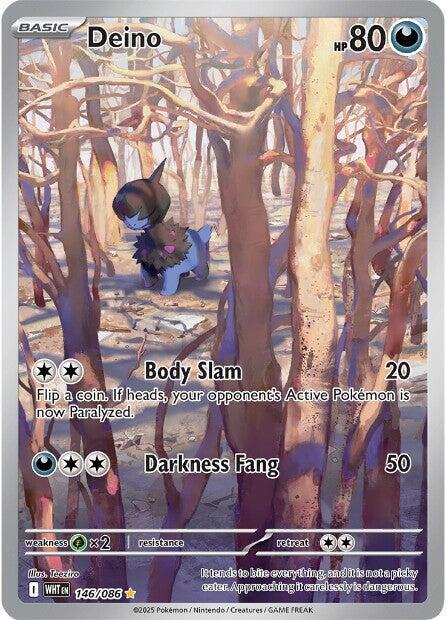 Deino 146/086 card from SV: White Flare