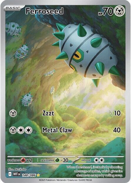 Ferroseed 148/086 card from SV: White Flare