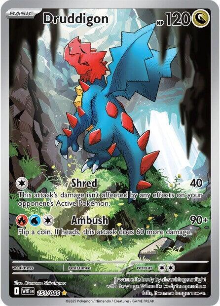 Druddigon 151/086 card from SV: White Flare