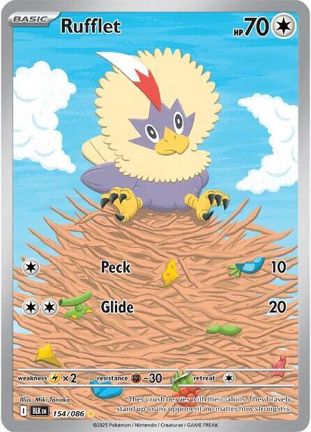Rufflet 154/086 card from SV: Black Bolt