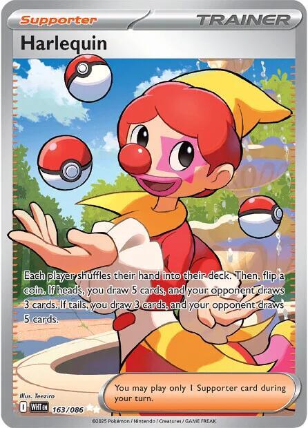 Harlequin 163/086 card from SV: White Flare