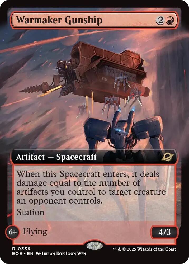 Warmaker Gunship (Extended Art) 339 card from Edge of Eternities