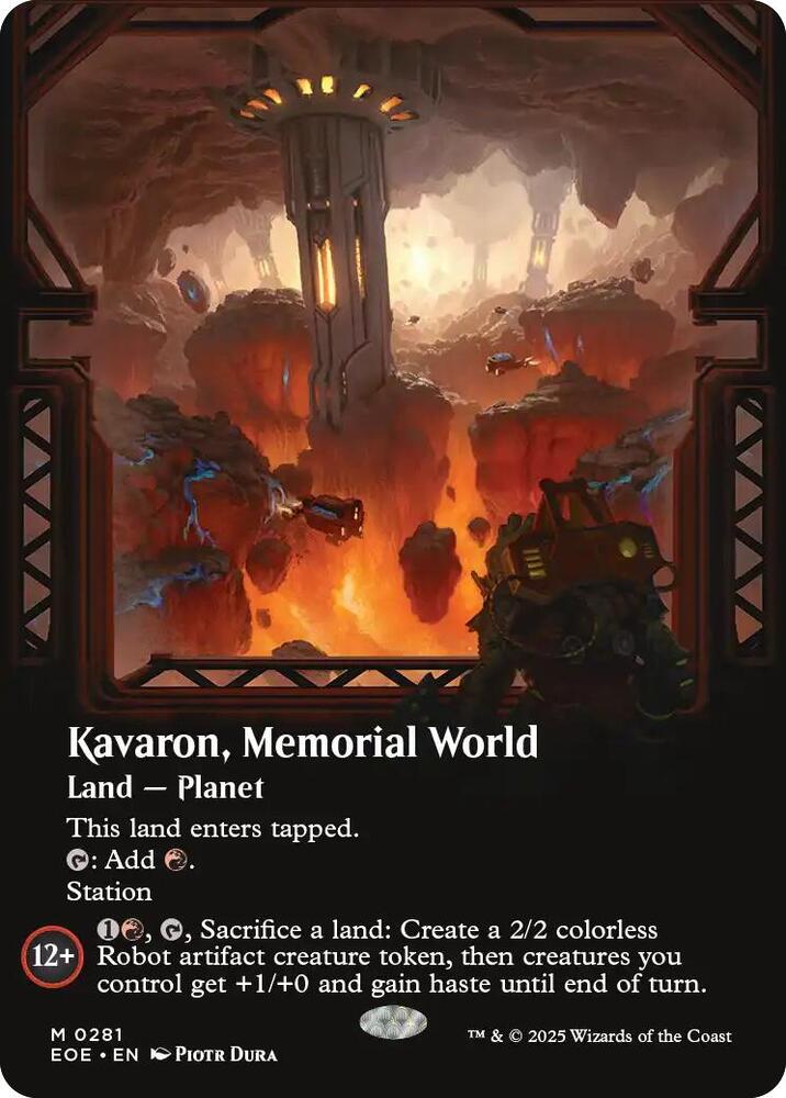 Kavaron, Memorial World (Borderless) 281 card from Edge of Eternities