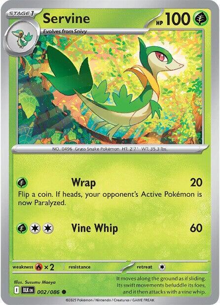 Servine 002/086 card from SV: Black Bolt