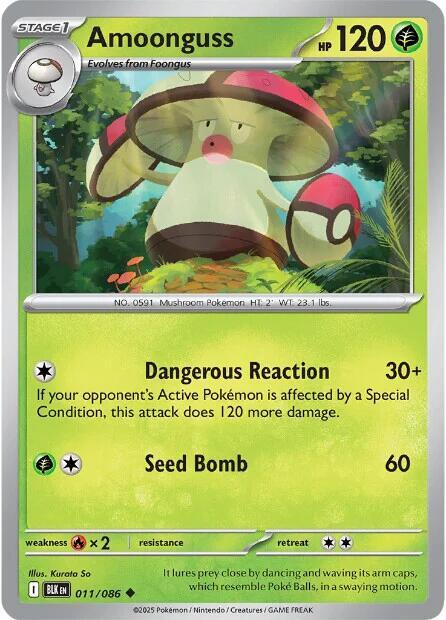 Amoonguss 011/086 card from SV: Black Bolt