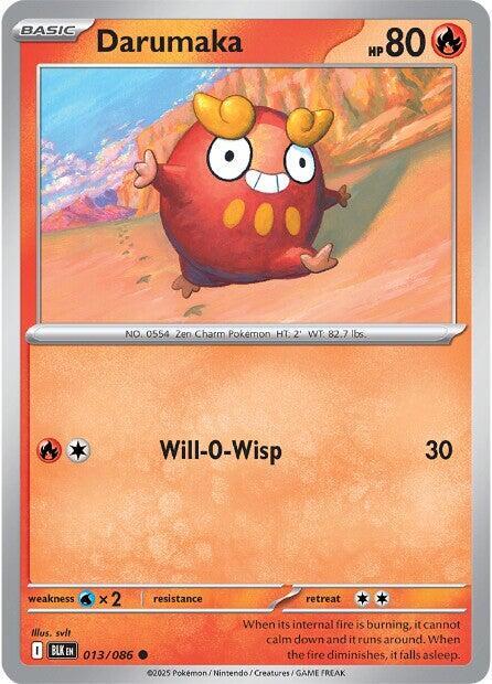 Darumaka 013/086 card from SV: Black Bolt