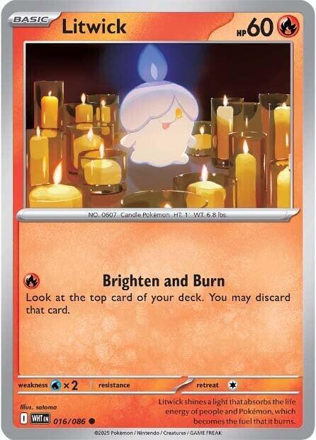 Litwick 016/086 card from SV: White Flare