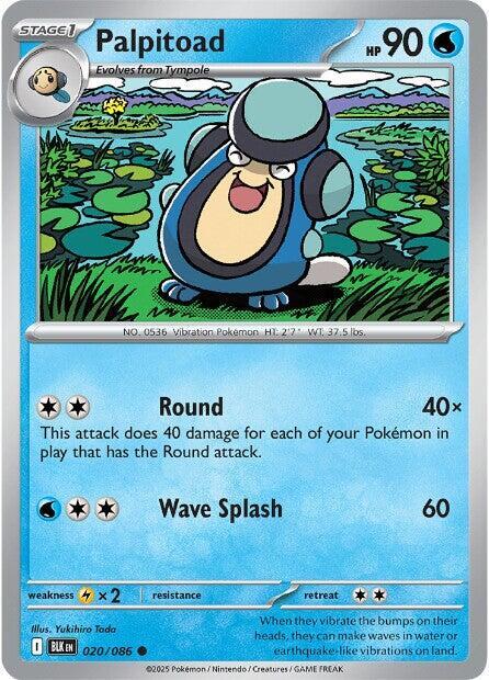 Palpitoad 020/086 card from SV: Black Bolt