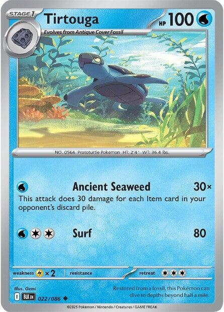 Tirtouga 022/086 card from SV: Black Bolt