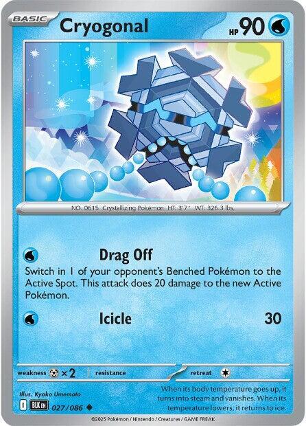 Cryogonal 027/086 card from SV: Black Bolt