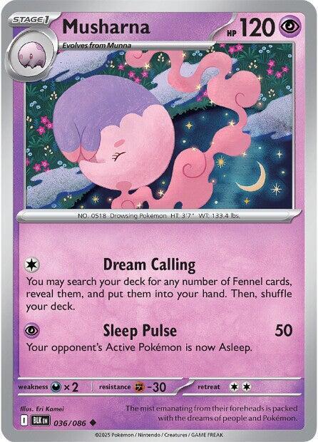 Musharna 036/086 card from SV: Black Bolt