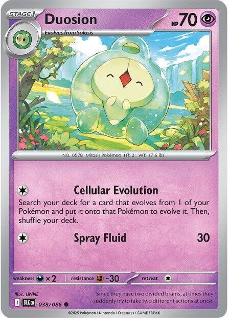 Duosion 038/086 card from SV: Black Bolt