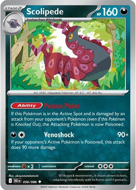 Scolipede 056/086 card from SV: Black Bolt